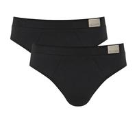 Sloggi Herren Slips, 2er Pack - GO Natural Brief C2P, Unterhose, Cotton Stretch Schwarz M