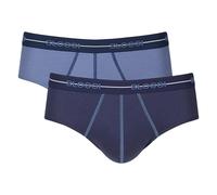 Sloggi Herren Slips 2er Pack - Start midi C2P box, Baumwolle Dunkelblau/Blau / 2XL XXL Blau
