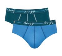 Sloggi Herren Slips 2er Pack - Start midi C2P box, Baumwolle XXL Blau
