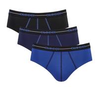 Sloggi Herren Slips 3er Pack - Start midi C3P box, Baumwolle Schwarz/Blau S