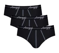 Sloggi Herren Slips 3er Pack - Start midi C3P box, Baumwolle Schwarz S