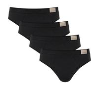 Sloggi Herren Slips, 4er Pack - GO Natural Brief C4P, Unterhose, Cotton Stretch Schwarz L