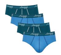 Sloggi Herren Slips 4er Pack - Start midi C4P box, Baumwolle M Blau