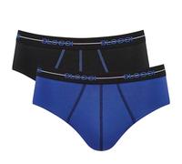 Sloggi Herren Slips 2er Pack - Start midi C2P box, Baumwolle, mehrfarbig, 2XL Schwarz/ Blau