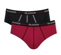 Sloggi Herren Slips Multipack - Start midi C2P box, Baumwolle Schwarz/Rot XL 10er Pack (5x2P)