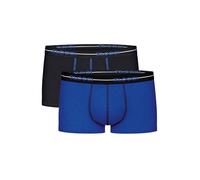 Sloggi Herren Hipster 2er Pack - Start C2P box, Boxershort, Baumwolle, mehrfarbig, M Schwarz/ Blau