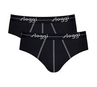 Sloggi Herren Unterhose Men Start Midi C Box, 2-Pack, 8, Schwarz