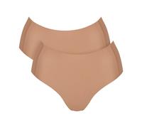 Sloggi 2P ZERO Feel 2 0 High Waist Brief C2P Beige Medium Damen