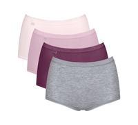 Maxislip SLOGGI "Basic+", Damen, Gr. 50, bunt (multiple colours 14), Single Jersey, Obermaterial: 95% Baumwolle, 5% Elasthan, körpernah, Unterhosen, Baumwollmischung, weiche Nähte, hohe Taille, elasti