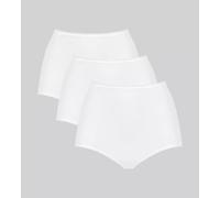 Sloggi Taillenslip, aus weicher Microfaser 48, 3 St. weiß Damen Formslips Shapewear Damenwäsche Taillenslip 48, 3 St. weiß