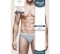 Sloggi Herren Slips, Multipack - Basic Mini, Unterwäsche, Unterhose, Baumwolle, Logo, einfarbig Grau M 8er Pack (4x2P)