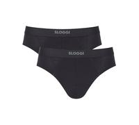 Sloggi Herren Brief Ever Ease – 2er-Pack, Baumwolle, Schwarz, Größe S