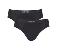 Sloggi 2P Men Ever Ease Brief Schwarz Baumwolle Small Herren
