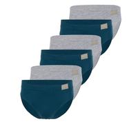 Sloggi - Men GO Natural - Slip/Unterhose - 6er Pack (L Grau/Türkis)