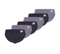 Sloggi - Men GO Natural - Slip/Unterhose - 6er Pack (XXL Grau/Dunkelblau)