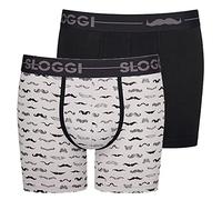 sloggi men Herren Go Movember Short C2P Boxershorts, Grey Combination, 8