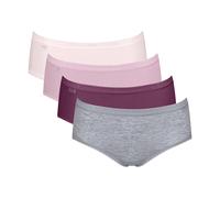 Midislip SLOGGI "Basic+", Damen, Gr. 38, multiple colours 14, Single Jersey, Obermaterial: 95% Baumwolle, 5% Elasthan, figurbetont, Unterhosen, Baumwollmix, elastisch, weiche Nähte, bequem, feminin (1