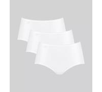 Sloggi Hüftslip 24/7 Microfibre Midi – weiche Microfaser, 3er-Pack, Weiß Größe 52