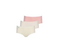 Minislip SLOGGI "Basic+", Damen, Gr. 42, rot, gelb, Single Jersey, Obermaterial: 95% Baumwolle, 5% Elasthan, körpernah, Unterhosen, Baumwollmix, klassischer Stil, mittelhoher Bund, Softnähte (90737619