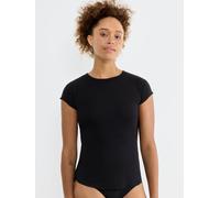 Sloggi GO Ribbed T Shirt Schwarz Baumwolle X-Small Damen