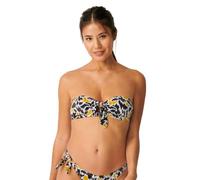 sloggi shore Damen Fancy Guppy Bandeau Bikini Oberteil, Brown - Dark Combination, XL