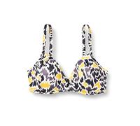 Sloggi Shore Fancy Guppy Bikini Top Schwarz/Gelb XL+ Damen