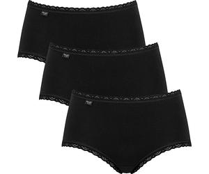 Sloggi Single-Jersey Damen-Hüftslip 24/7 Cotton Lace im 3er-Pack 48 schwarz