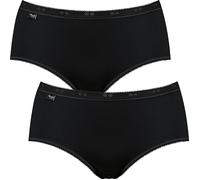 Sloggi Single-Jersey Damen-Hüftslip Basic+ im 2er-Pack 44 schwarz