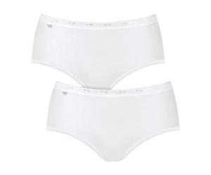 Sloggi Single-Jersey Damen-Hüftslip Basic+ im 2er-Pack 44 weiß