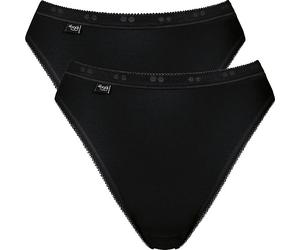 Sloggi Single-Jersey Damen-Slip Basic+ im 2er-Pack 38 schwarz