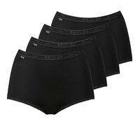Sloggi Single-Jersey Damen-Taillenslip Basic+ im 4er-Pack 42 schwarz