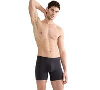 Boxer SLOGGI "SLG Base", Jungen, Gr. XL, grau (charcoal), Single Jersey, Obermaterial: 95% Baumwolle, 5% Elasthan, Unterhosen, weiches und edles Material (40747063-XL) charcoal