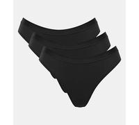 sloggi Damen GO Casual High Leg 3P, Black, S