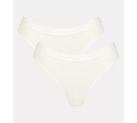 sloggi - Slip mit hohem Beinausschnitt - White 00XL - sloggi Go Casual - Unterwäsche für Frauen