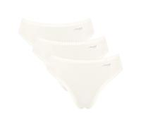 Sloggi Damen Slips, 3er Pack - GO Crush High Leg C3P, Unterhose, Stretch-Baumwolle Weiß 2XL