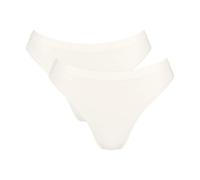 Tai-Slip SLOGGI "GO Sense", Damen, Gr. XXL, weiß (silk weiß), Single Jersey, Obermaterial: 88% Modal, 12% Elasthan, figurbetont, Unterhosen, Modalmix, weich, elastisch, flache Kanten (65174224-XXL) si