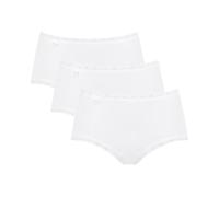 Sloggi Single-Jersey Damen-Hüftslip 24/7 Cotton Lace im 3er-Pack weiss 38