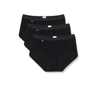 Midislip SLOGGI "Basic+", Damen, Gr. 40, schwarz, Single Jersey, Obermaterial: 95% Baumwolle, 5% Elasthan, unifarben, körpernah, Unterhosen, Baumwolle, klassischer Stil, bequem, mittelhoher Bund, Soft