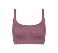 Bustier SLOGGI "ZERO Feel Bliss", Damen, Gr. XXL, N-Gr, lila clover, Spitze, Obermaterial: 76% Polyamid, 24% Elasthan, modisch, BHs, Stretch-Spitze, herausnehmbare Pads, bequem (10655668-XXL) lila clo