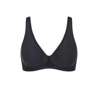 Sloggi Soft-BH Basic+ Damen Schwarz 75B bügellos ohne Einlagen 80% Baumwolle