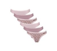 Sloggi Damen Strings, 6er Pack - GO Crush String C6P, Unterhose, Stretch-Baumwolle Rosa / L L Rosa