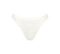 String SLOGGI "FREE Evolve", Damen, Gr. 2, weiß (silk weiß), Single Jersey, Spitze, Obermaterial: 65% Polyester, 35% Elasthan, unifarben, körpernah, Unterhosen, super weich, dehnfähig, Spitzendetails 