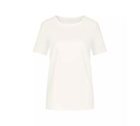 Sloggi T-Shirt mit geripptem Rundhalsausschnitt in Offwhite, Größe L