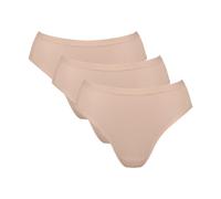 Sloggi Bio Single-Jersey Damen-Slip Go Daily Cotton im 3er-Pack braun-beige XXL