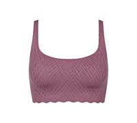 Bustier SLOGGI "ZERO Feel Bliss", Damen, Gr. S, N-Gr, lila clover, Spitze, Obermaterial: 76% Polyamid, 24% Elasthan, modisch, BHs, Stretch-Spitze, herausnehmbare Pads, bequem (10655668-S) lila clover