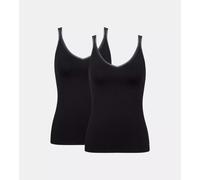 sloggi Spaghetti Top im 2er-Pack Damen schwarz, S