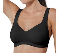 Sloggi Soft-BH Damen Zero Feel 2.0, nahtlos, V-Ausschnitt, herausnehmbare Pads, Schwarz XL