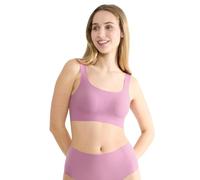 Bustier SLOGGI "Zero Feel 2.0", Damen, Gr. L, N-Gr, lila, Single Jersey, Obermaterial: 76% Polyamid, 24% Elasthan, modisch, BHs, nahtlos und unsichtbar, herausnehmbare Pads, dehnbar, Microfaser (50738