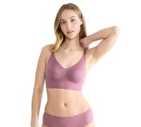 Bralette SLOGGI "ZERO Feel Bliss", Damen, Gr. L, N-Gr, lila clover, Spitze, Obermaterial: 76% Polyamid, 24% Elasthan, modisch, BHs, nahtlos, V-Ausschnitt, Stretch-Spitze, herausnehmbaren Pads (6130312