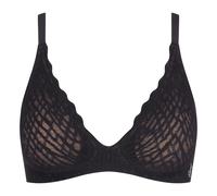 Bügelloser BH SLOGGI "ZERO Feel Bliss THE UP", Damen, Gr. XL, N-Gr, schwarz, Spitze, Obermaterial: 76% Polyamid, 24% Elasthan, BHs, Spitzenoptik, Lift-Up Effekt, mit herausnehmbaren atmungsaktiven Pad